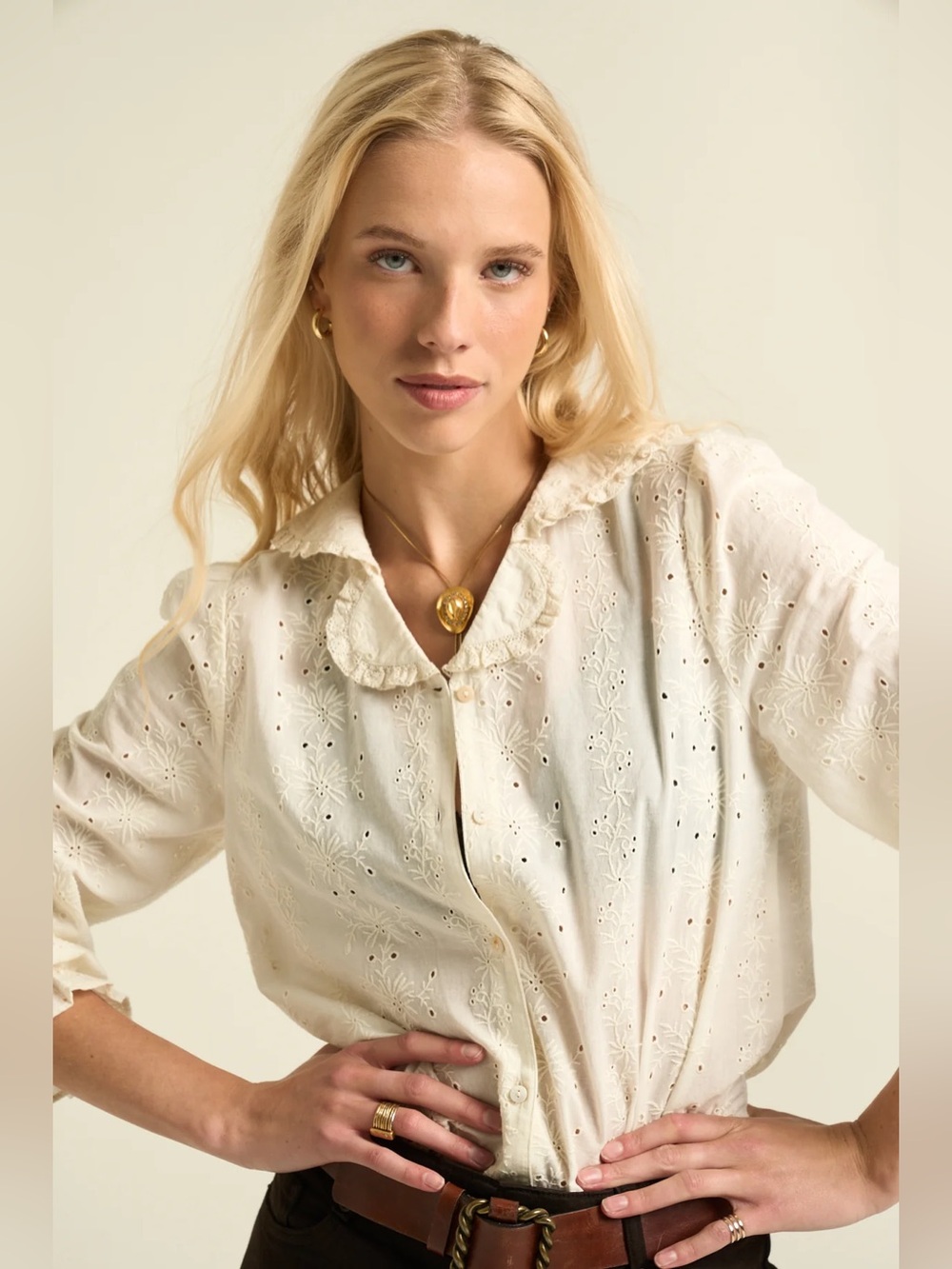 Sonmer Nicole Blouse Ecru
